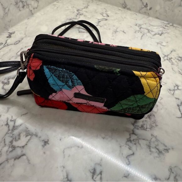Vera Bradley mini Vivian crossbody RFID Colorful Floral Women's Bag - Picture 2 of 10